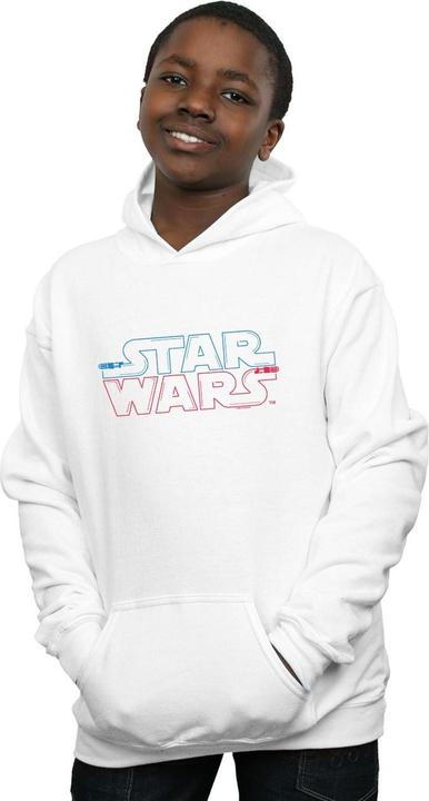 Immagine prodotto Star Wars Lightsaber Logo Felpa con Cappuccio Ragazzi (128)