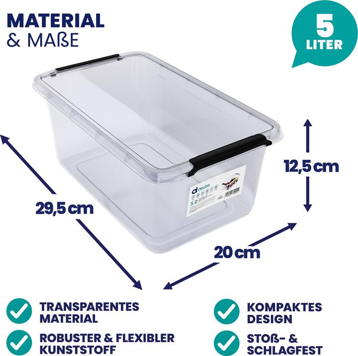Actual product image Deuba Storage box (30 x 20 x 12 cm, 5 l)