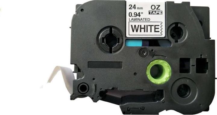 Actual product image Q-Connect Writing Tape Tze-251 (2.40 cm, Black, White)