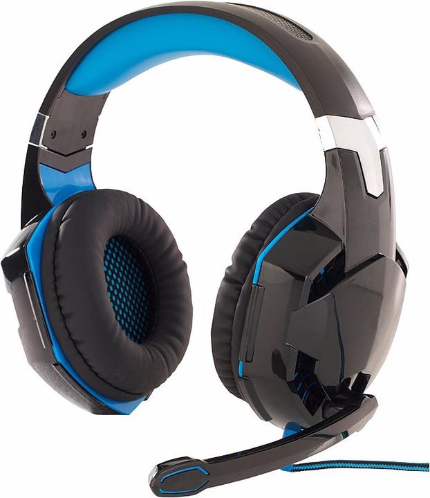 Image du produit Mod-it Casque de jeu éclairé avec télécommande par câble et commutateur de microphone (Filaire)