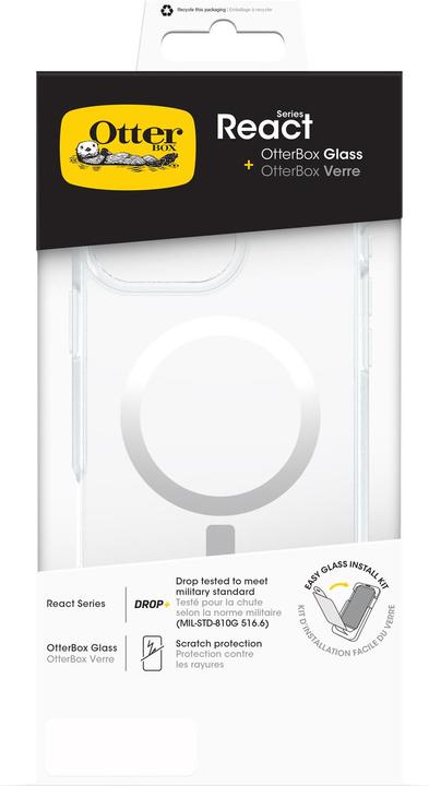 Produktbild OtterBox React + Glass Bundle - Kit (Apple iPhone 16 Pro Max)