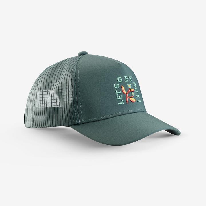 Forclaz Casquette travel 500 trucker verte foncé