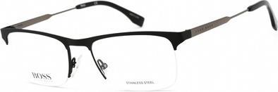 Actual product image Hugo Boss New 0998 003 Rectangular Matte Black Glasses - Authentic