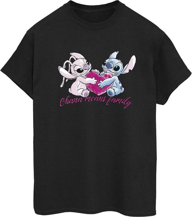 Produktbild Disney Lilo And Stitch Ohana Heart With Angel TShirt (XL)