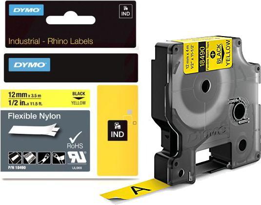 Actual product image Dymo 12mm nylon writing tape (1.20 cm, Yellow)