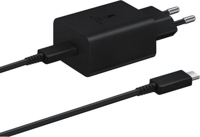 Immagine prodotto Samsung EP-T1510EBE + EP-DA705BBE Caricabatterie da viaggio da 15W + cavo dati USB-C/USB-C nero (15 W)