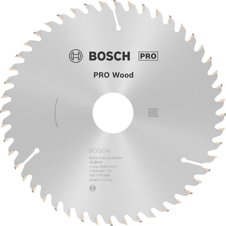Produktbild Bosch Professional Zubehör PRO Wood Kreissägeblatt, 165 x 2.6 x 30 mm