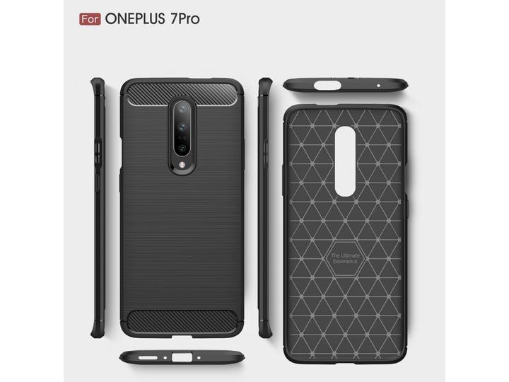 Produktbild Screenguard OnePlus 7 Pro Hülle Carbon Brushed Soft TPU (OnePlus 7 Pro)