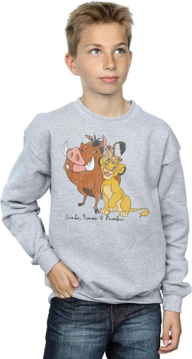 Immagine prodotto The Lion King Felpa Classic Simba Timon & Pumba Ragazzi (152, 158)