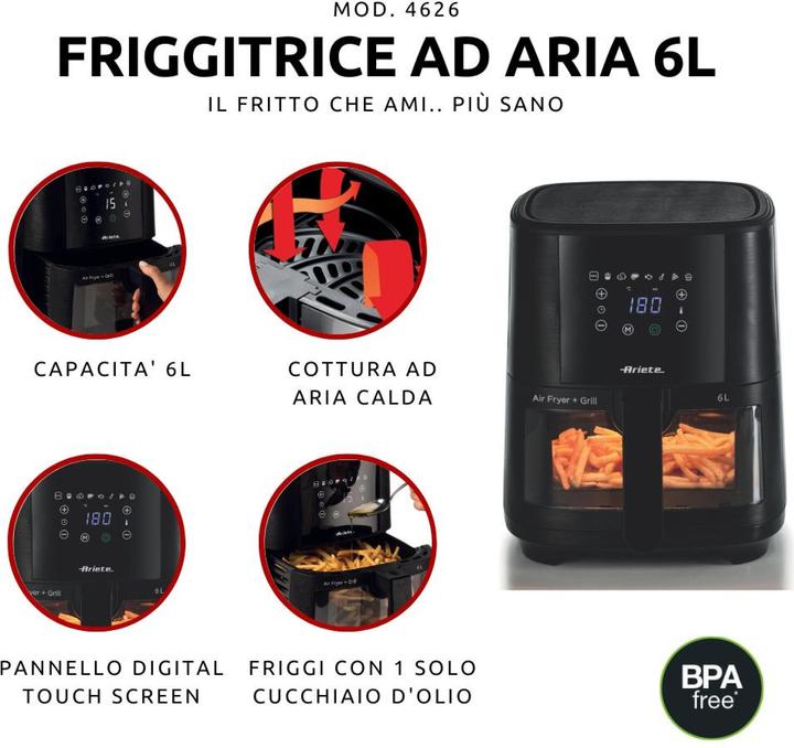 Image du produit Ariete 4626 Fritteuse (Fiche CH)