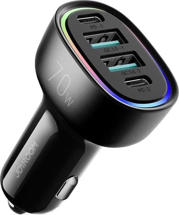Immagine prodotto Joyroom Caricabatterie da auto a 4 porte da 70W