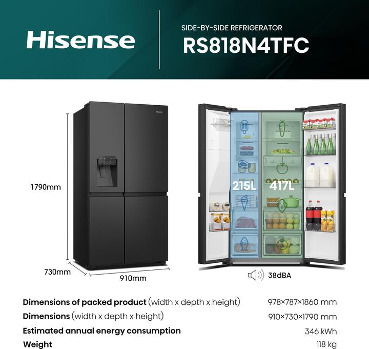 Image du produit Hisense RS818N4TFC (632 l)