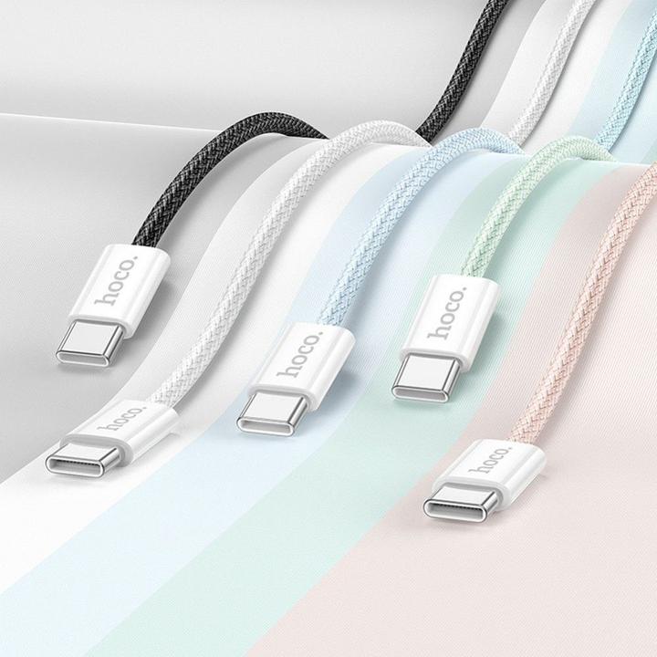 Hoco Cable EOL cable Type C to Type C 3A 60W 1 m X104 pink (1 m, USB 3.0)