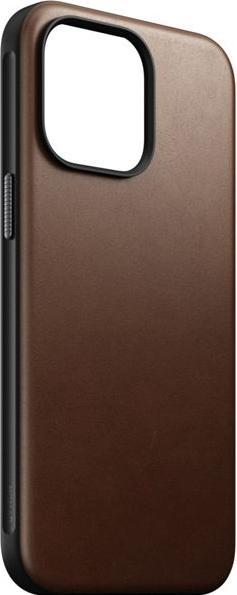 Image du produit Nomad Coque arrière en cuir moderne iPhone 15 Pro Max Marron (Apple iPhone 15 Pro Max)