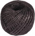 Image du produit Rayher Cordon sisal en boule, 1mm ø, noir, 50 m