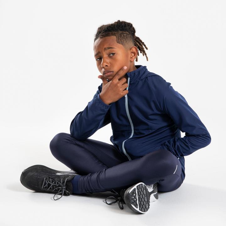 Produktbild Kiprun Laufjacke Kinder winddicht - Wind Jacket marineblau/grau (122)