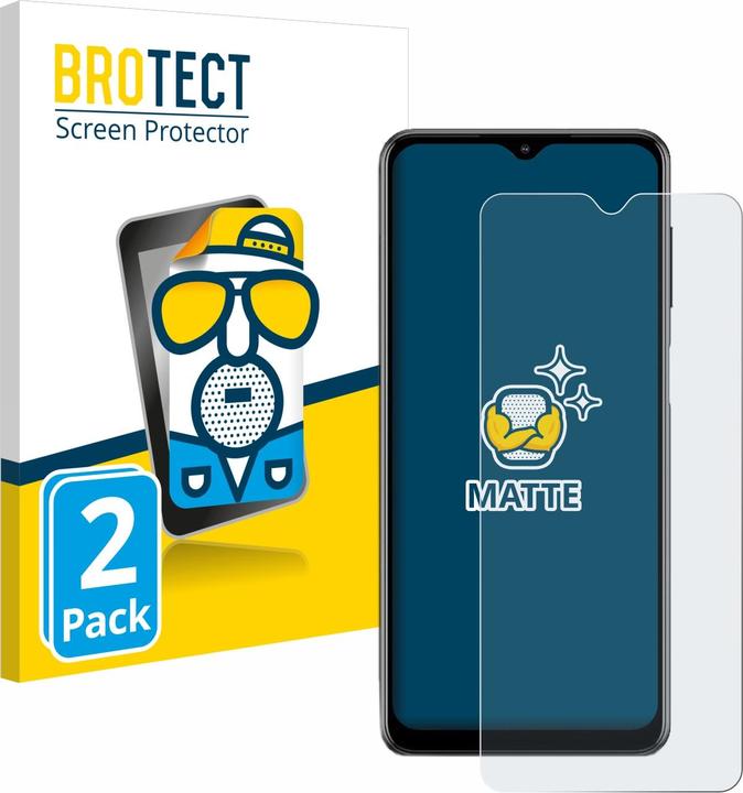 Produktbild BROTECT Entspiegelungs-Schutzfolie Displayschutz Matt (2 Stück, Samsung Galaxy M12)