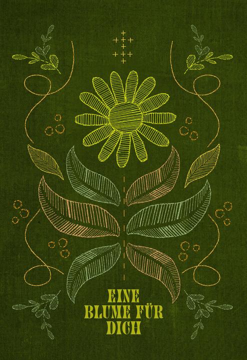Immagine prodotto VE Tava motivo del biglietto pieghevole Un fiore per te 5 Ex.