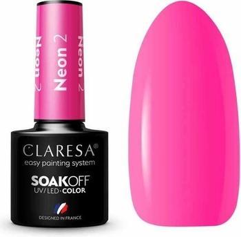 Claresa Soak Off UV/LED Neon hybrid lacquer 2 5g (5 ml)