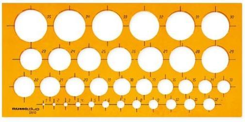 Actual product image Rumold circle template 1-35 mm (27 mm)