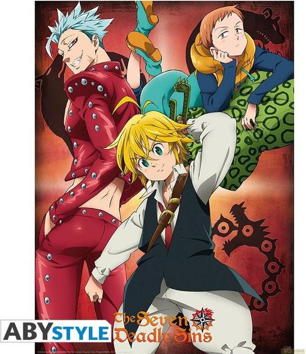 Produktbild ABYstyle Seven Deadly Sins - Ban, King & Meliodas (52 x 38 cm)