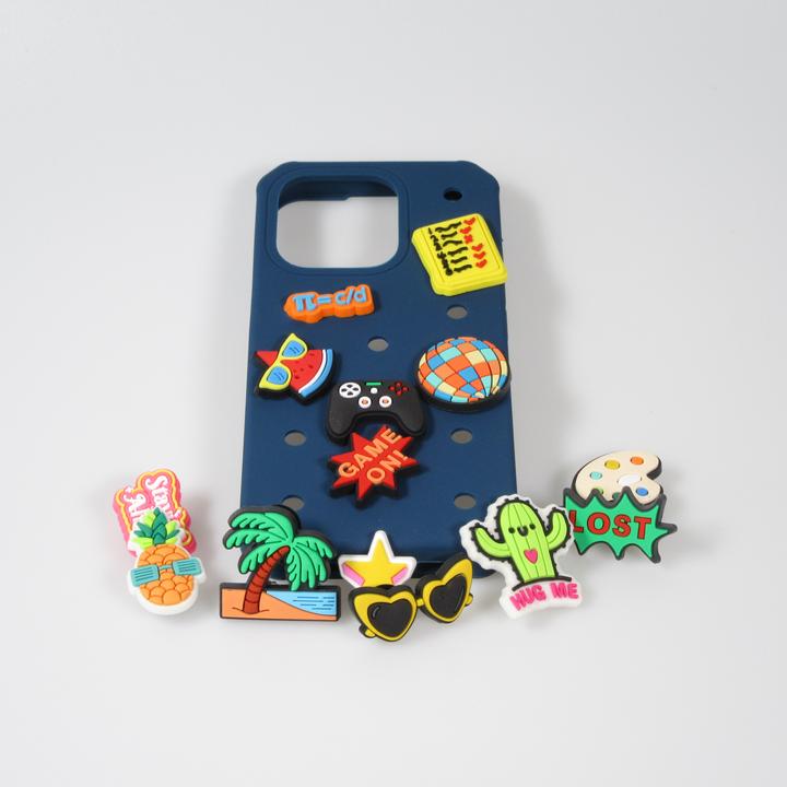Actual product image PhoneLook Trendy 3D stickers for silicone case with holes Red Shiny Heart