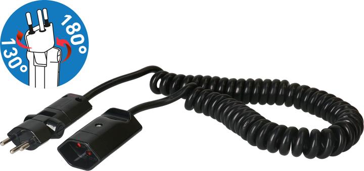 Image du produit Max Hauri Câble d'extension 4 m T13 - T12 ClipClap, noir (4 m, Type 13)