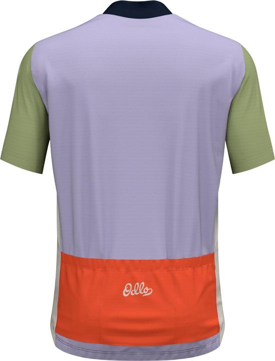 Actual product image Odlo T-shirt s/u collar s/s full zip ESSENTIAL PRINT (XL)