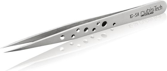 Image du produit Rubis Pince à épiler perforée, pointue, 12 cm, 1G