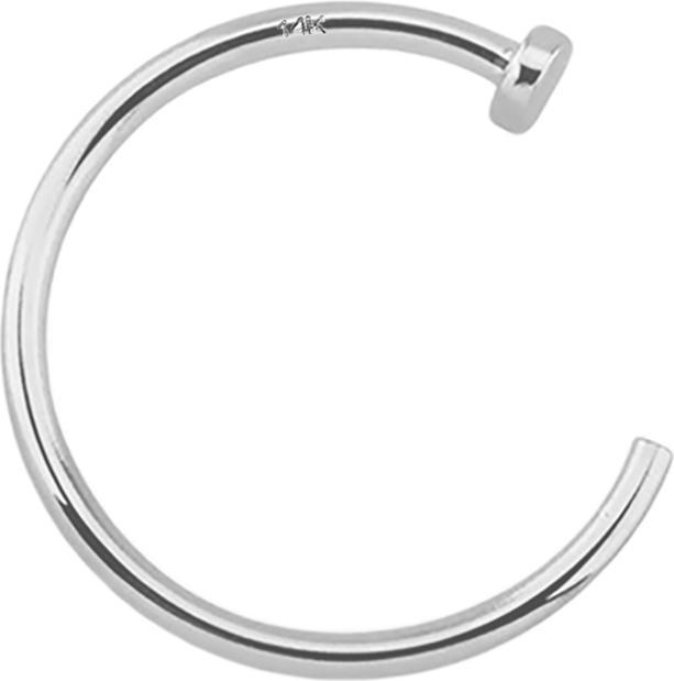 Produktbild Star Piercing Nasenring offen 14k weissgold (ohne Messing, 14k Gold)