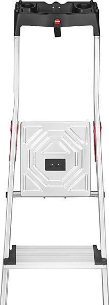 Actual product image Hailo L80 ComfortLine, aluminium safety stepladder, 4 steps (Stepladder, 150 cm)