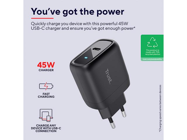 Actual product image Trust Mobile charging wall 45W (45 W)