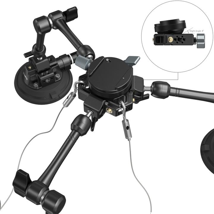 Immagine prodotto SmallRig 3565 Kit di montaggio per telecamera a ventosa a 4 bracci SC 15K (Accessori video vari)
