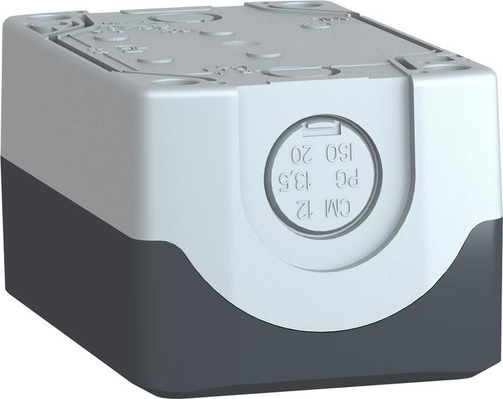 Actual product image Schneider Electric Pushbutton housing 22mm 2 hole gray