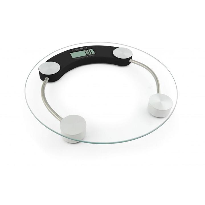 Immagine prodotto Esperanza EBS007K - Bilancia pesapersone elettronica - 180 kg - 100 g - kg,lb - cerchio - nero (180 kg)