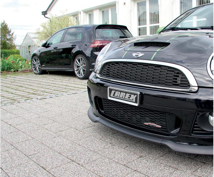 Actual product image Swissklick Swiss Klick licence plate holder set long format carbon look (Front + rear, Long format)