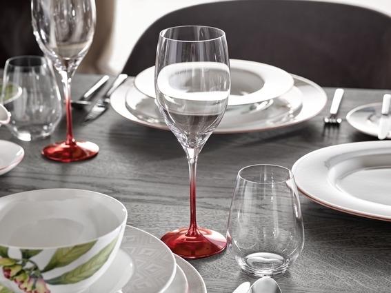 Produktbild Villeroy & Boch Malindi Brotteller, Geschirr aus edlem Premium Bone Porcelain in grün und rot, 16 cm (1 x, 16 cm)