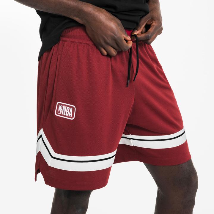 Actual product image Tarmak Men's/Women's Basketball Shorts SH 900 AD NBA - Red Burgundy (S)