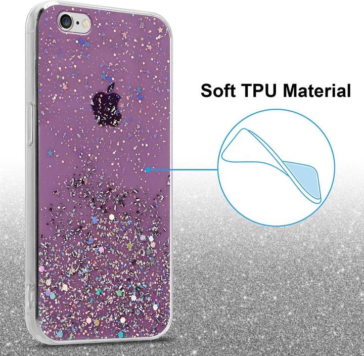 Actual product image Cadorabo TPU cover sparkling glitter (Apple iPhone 6 Plus)