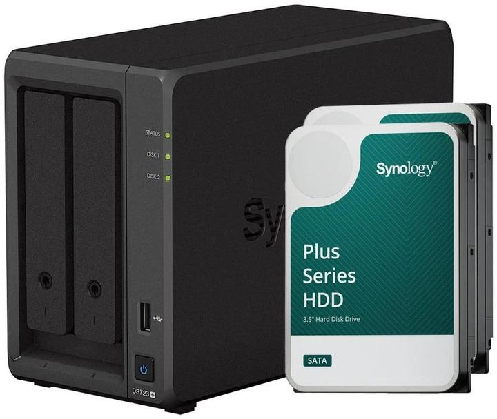 Synology DS723+ (2 x 4 TB, Synology HAT 33xx)