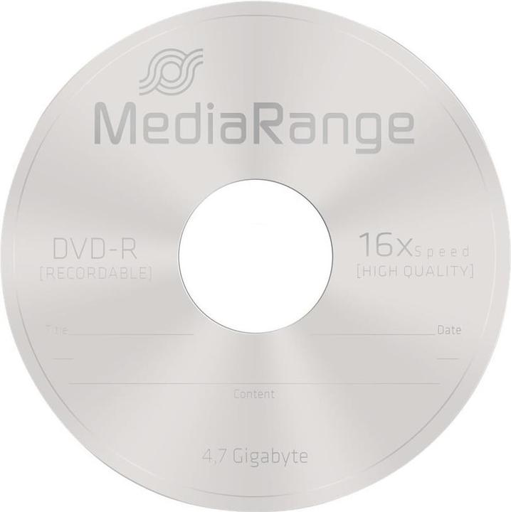 Produktbild MediaRange DVD-R 4.7GB, 50er Spindel (50 x)