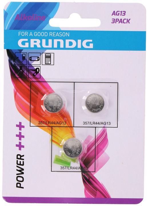 Grundig Knopfzelle LR44 (3 pcs, LR44)