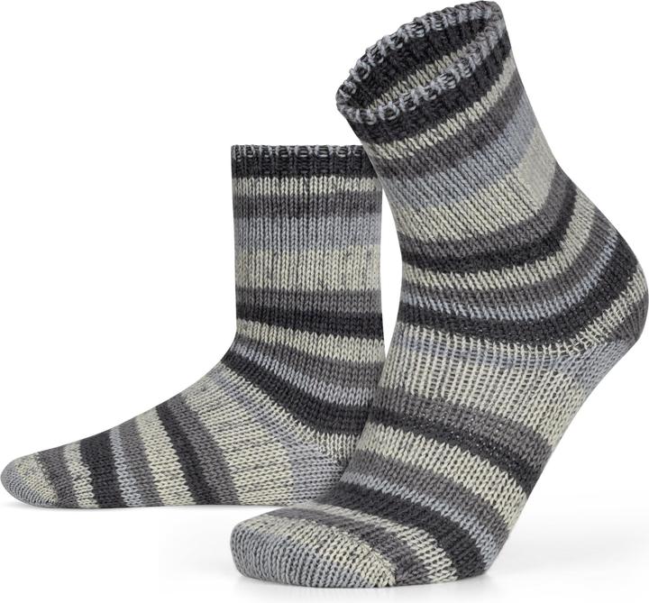 Produktbild Normani 2 Paar Gestrickte Wollsocken Bunt-geringelt (2er Pack, 35 - 38)