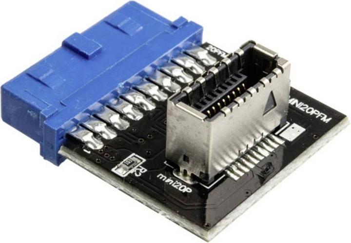 Produktbild Raijintek USB 3.0 20 Pin auf USB Mini 20 Pin Frontpanel USB Typ C Adapter