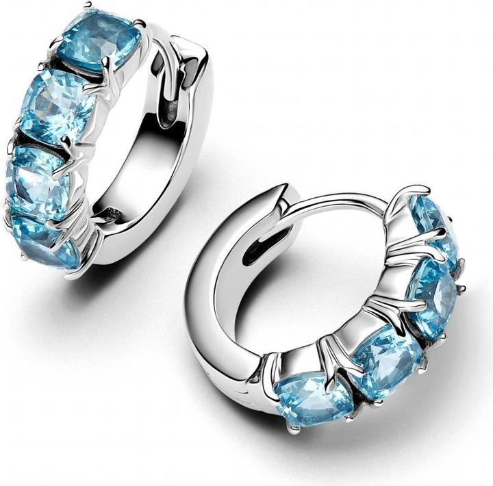 Produktbild Pandora Hellblaue Creolen (Silber 925)