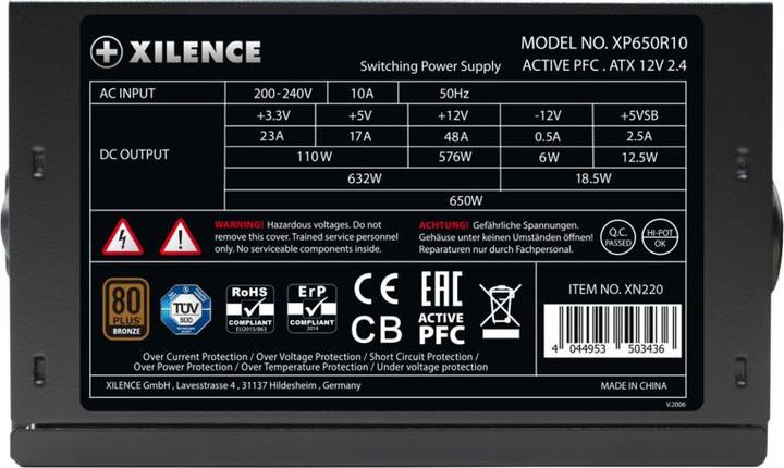 Produktbild Xilence XP650R10 (650 W)