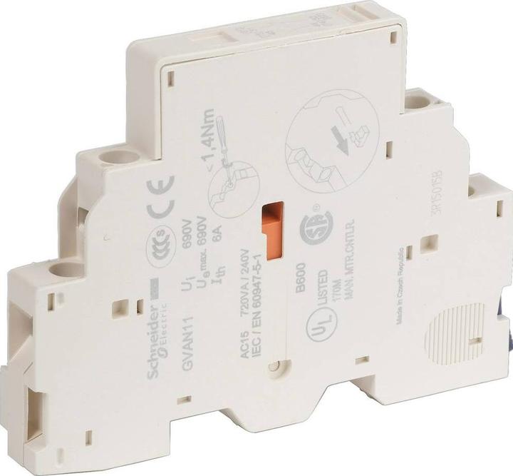 Schneider Electric Auxiliary contact block 1 NO contact 1 NC contact