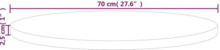Actual product image VidaXL Jones (70 x 2,5 cm)