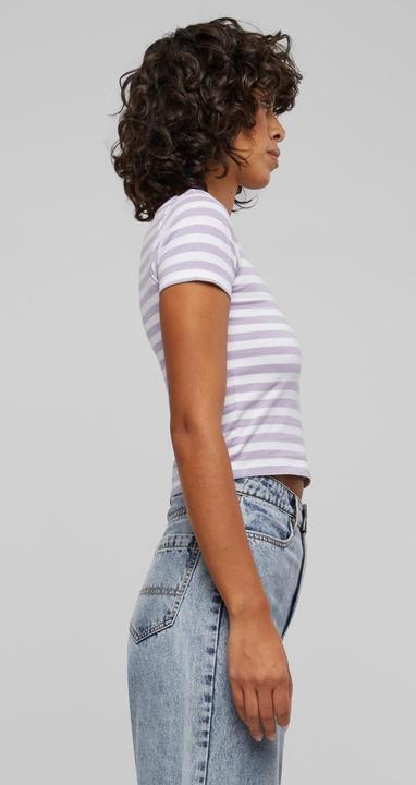 Actual product image Urban Classics Ladies Short Striped Tee - 142651 (XL)