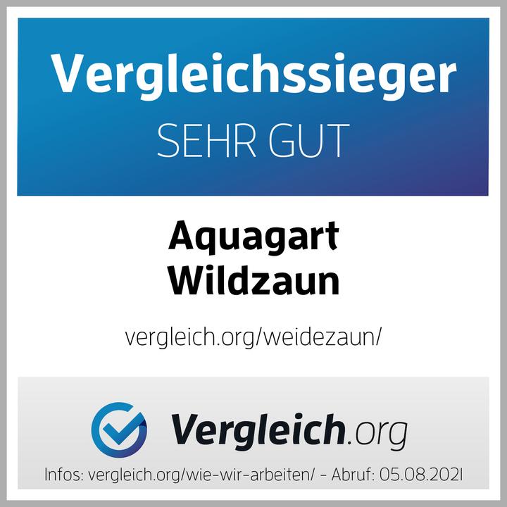 Energie-Label Aquagart 250m Wildzaun Forstzaun Knotengeflecht 150/12/30+ Pfosten + Spanndraht